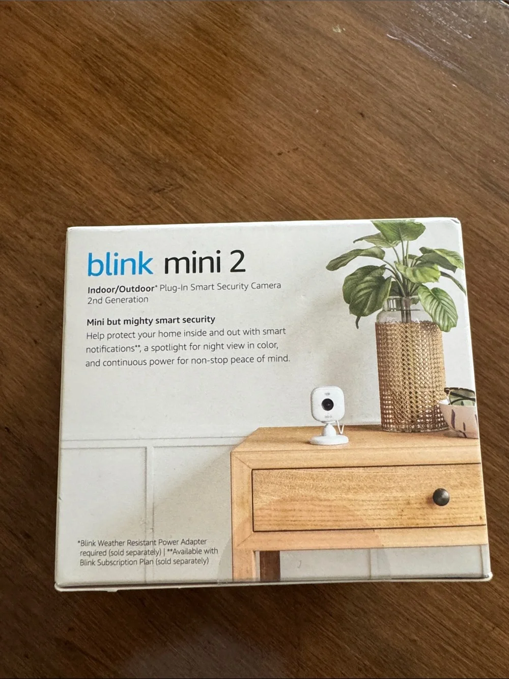 Blink Mini 2 Indoor/Outdoor Plug-In Smart Security Camera - White